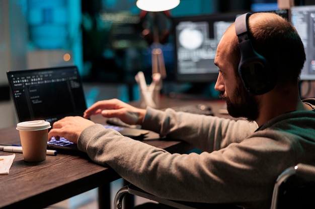 Blockchain development environment with code and network visualization